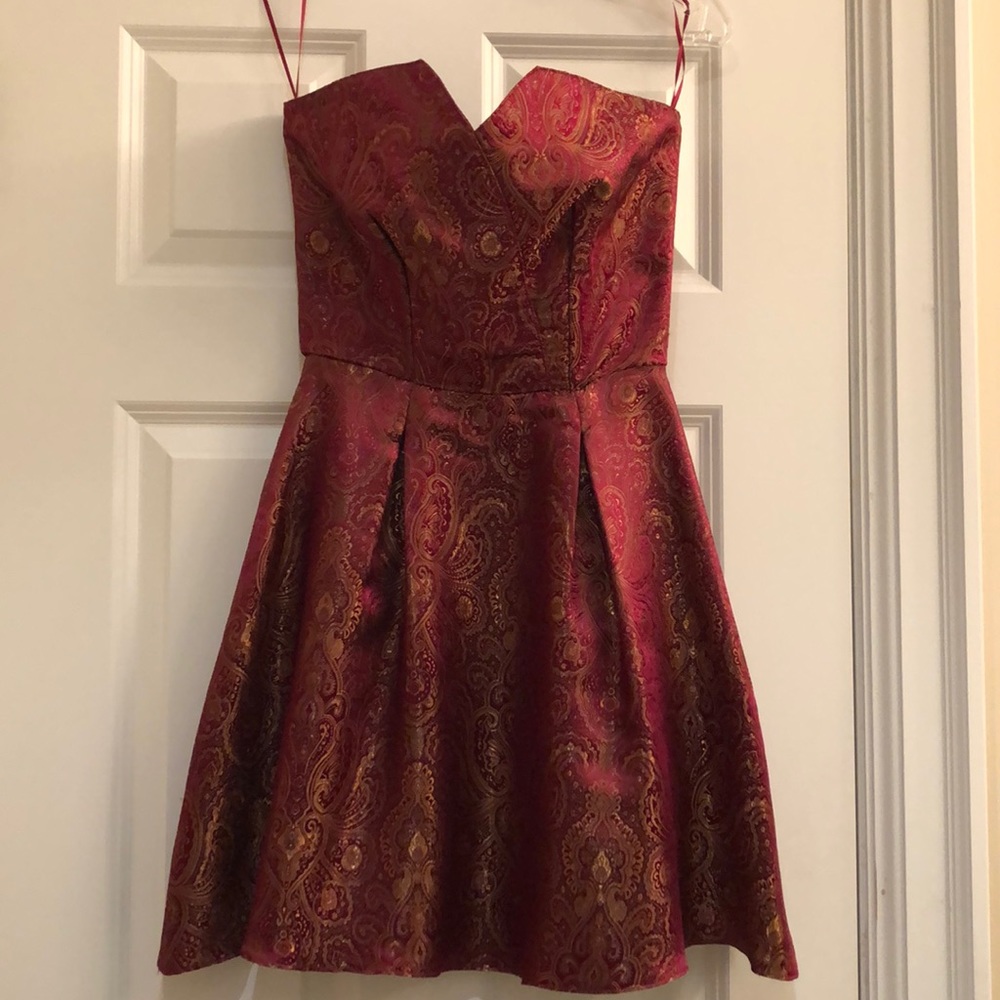 Naf Naf brand and gold party dress